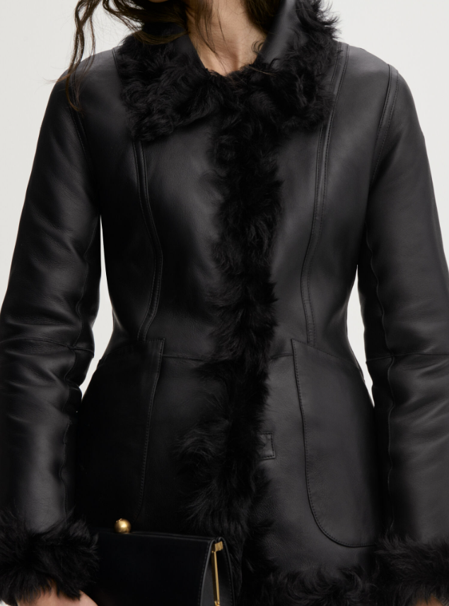 Adeline shearling jacket - Black