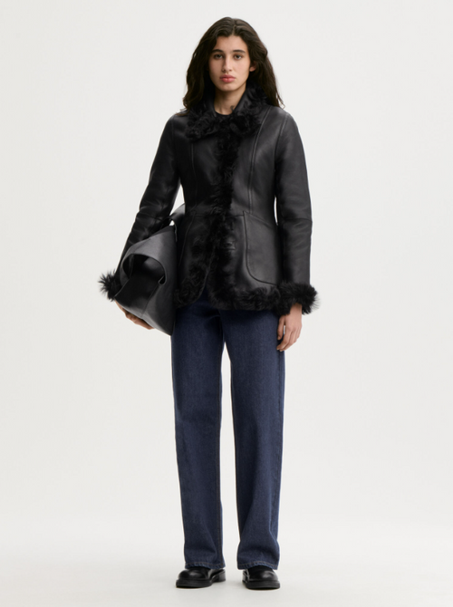 Adeline shearling jacket - Black