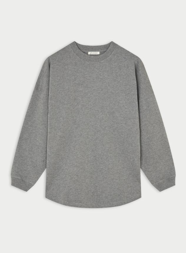 Carala organic cotton sweatshirt - Grey Melange