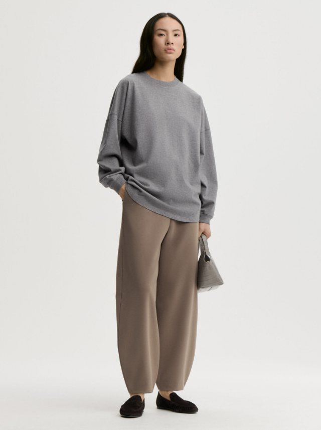 Carala organic cotton sweatshirt - Grey Melange