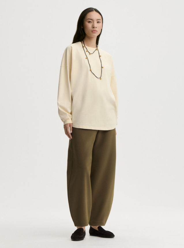 Carala organic cotton sweatshirt - French Vanilla