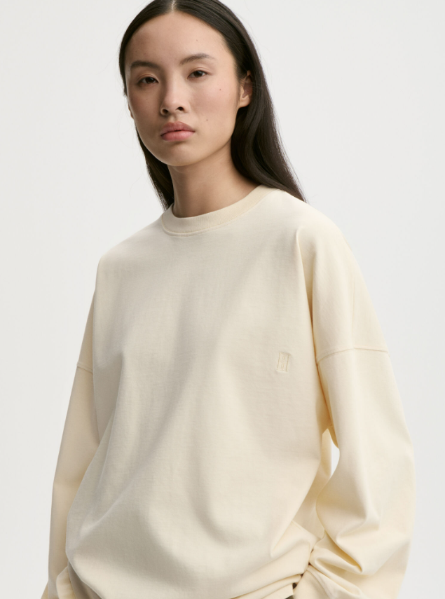 Carala organic cotton sweatshirt - French Vanilla