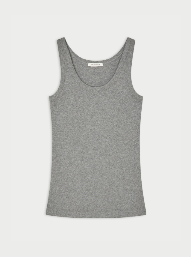 Dali organic cotton tank top - Grey Melange