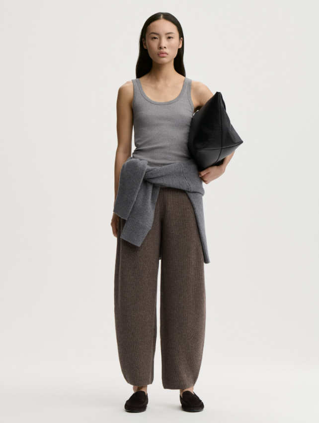 Dali organic cotton tank top - Grey Melange