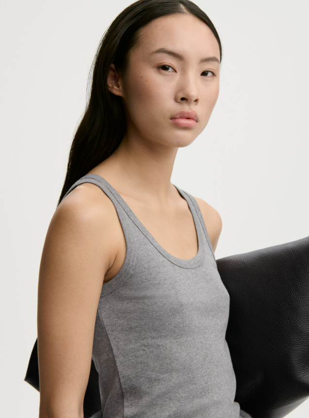 Dali organic cotton tank top - Grey Melange