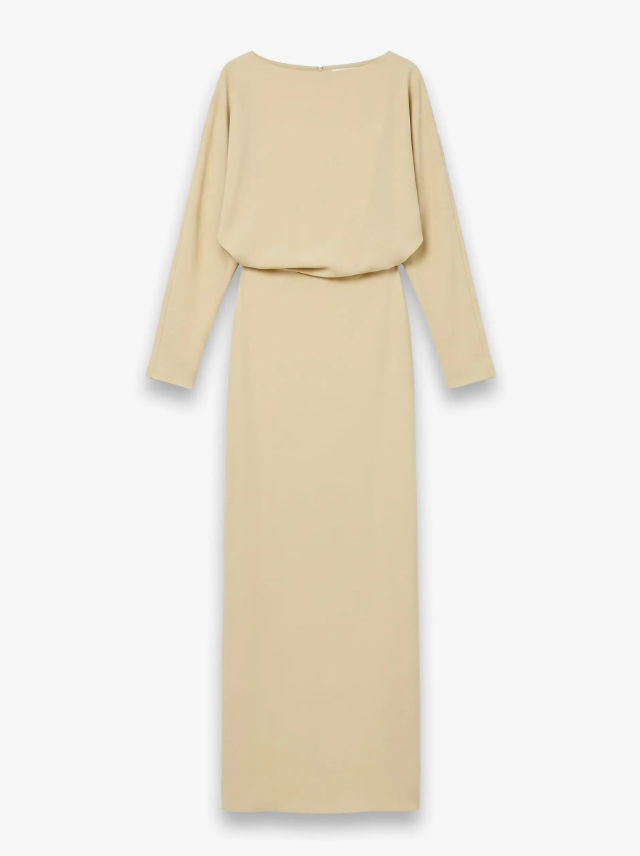 Maxi billow dress - Oat Beige