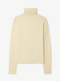 Wool jersey rollneck - Cream White