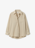 Asymmetric shirt - Antique Cream