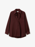 Asymmetric shirt - Burgundy Red