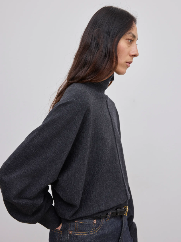 Merino turtleneck - Antracite Grey
