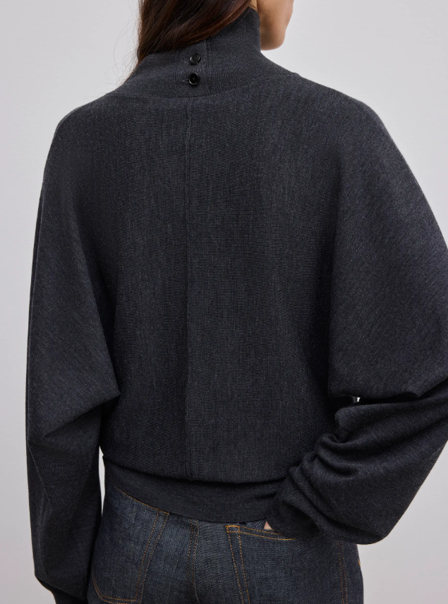 Merino turtleneck - Antracite Grey