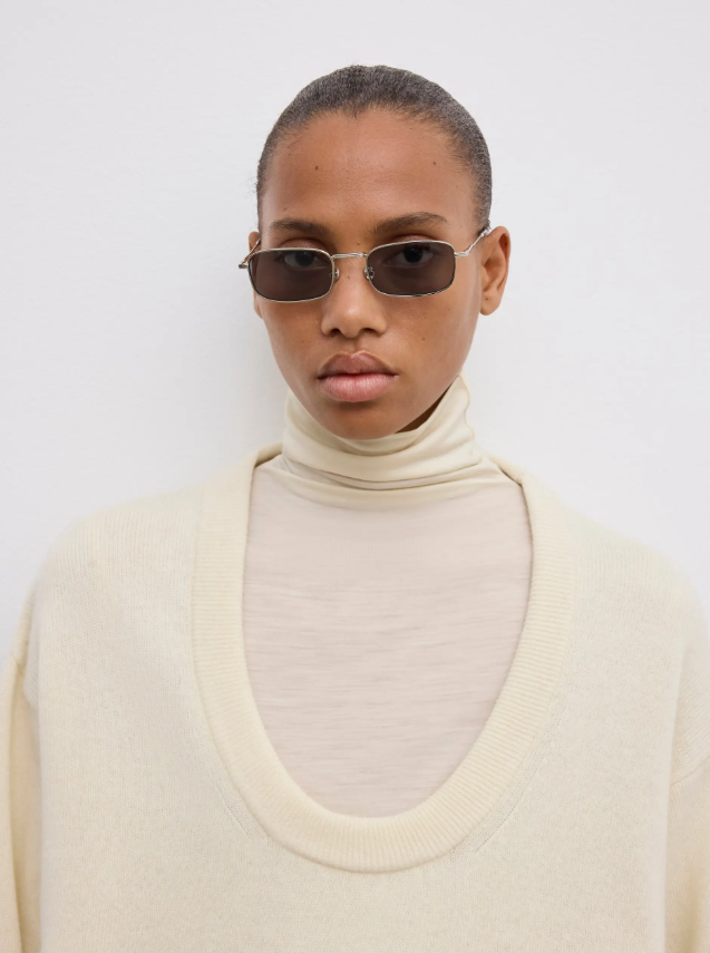 Soft wool scoop knit - Cream White