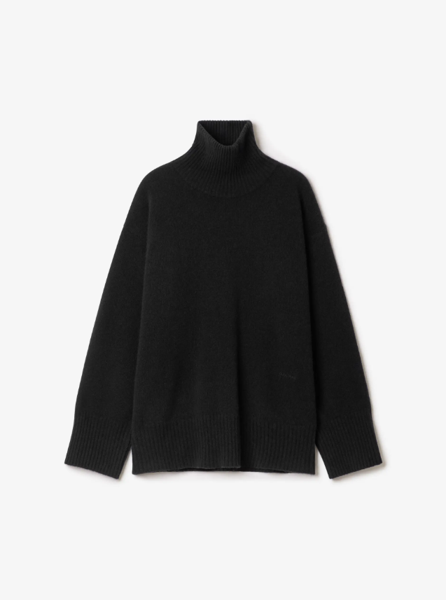 Soft wool turtleneck - Black