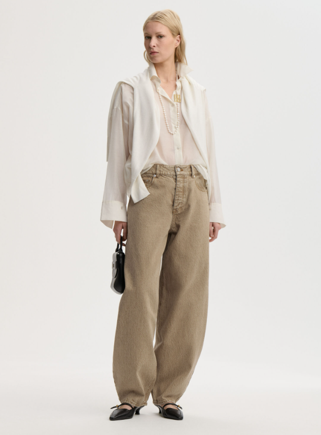 Dallas organic cotton jeans - Toasted Coconut