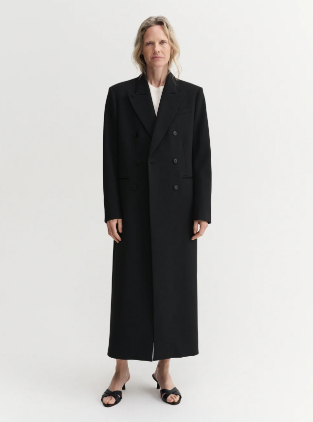 Margot Long Tailored Blazer - black