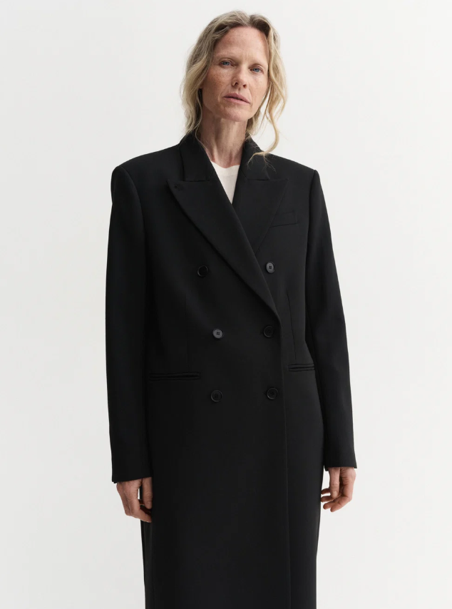 Margot Long Tailored Blazer - black