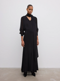 Chiffon maxi skirt - Black