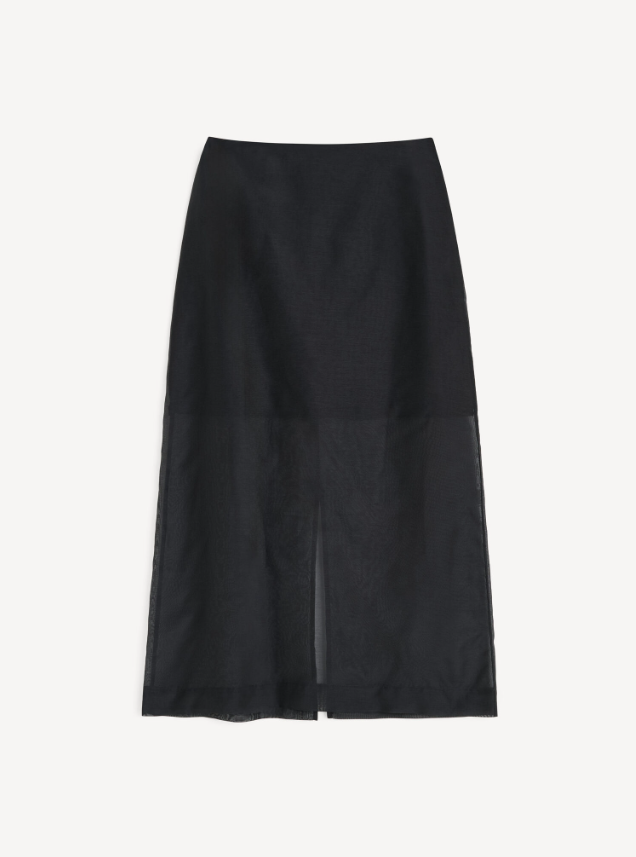 Esta silk organza skirt - Black