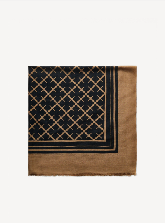 Cornelis wool scarf - Light brown
