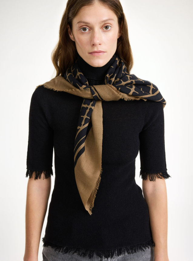 Cornelis wool scarf - Light brown