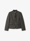Short curved jacket - Charcoal Grey