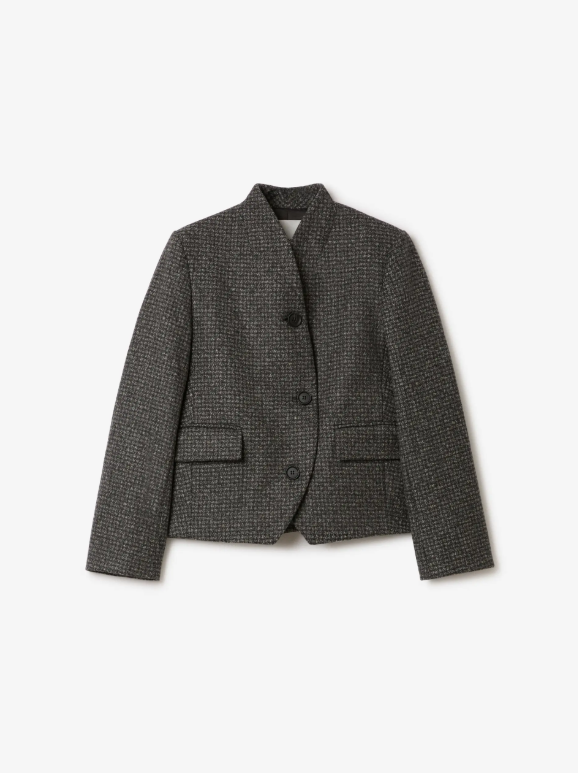Short curved jacket - Charcoal Grey