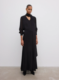Chiffon maxi skirt - Black