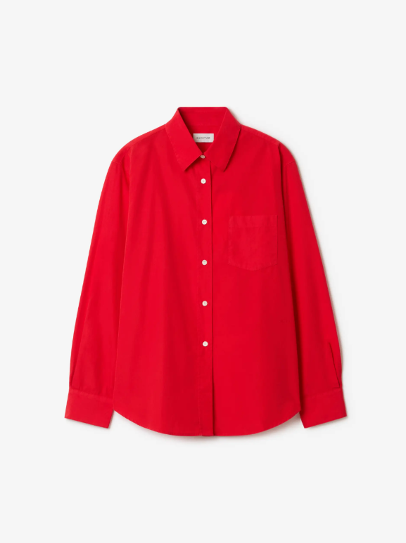 Classic poplin shirt - Red