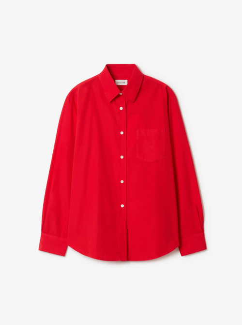 Classic poplin shirt - Red