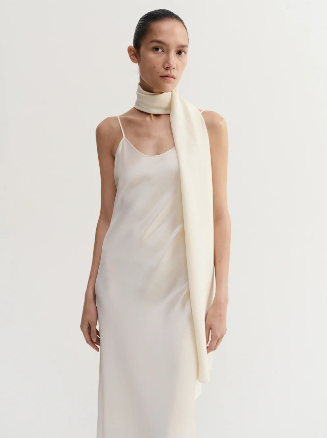 Duni Silk Scarf - vanilla