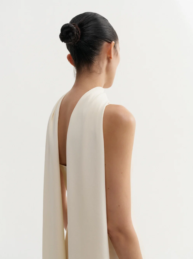 Duni Silk Scarf - vanilla