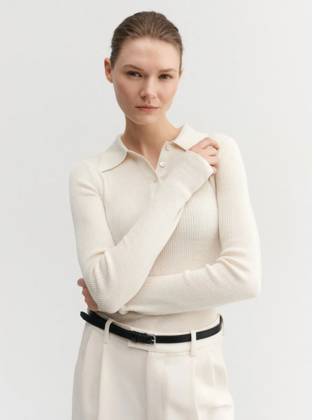 Jules Rib Top - cream