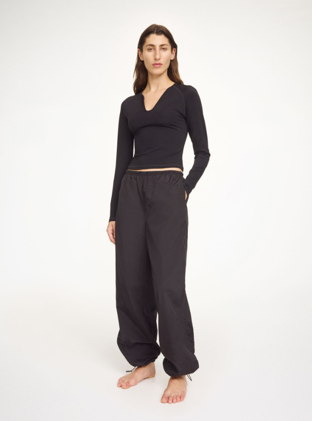Alban parachute trousers - Black