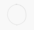 Oda Floating Necklace - Silver