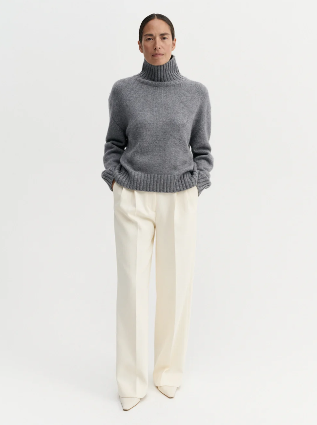 Nola Turtleneck Sweater - grey