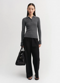 Jules Rib Top - grey