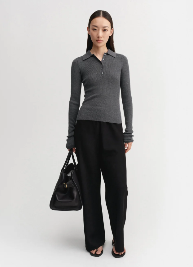 Jules Rib Top - grey