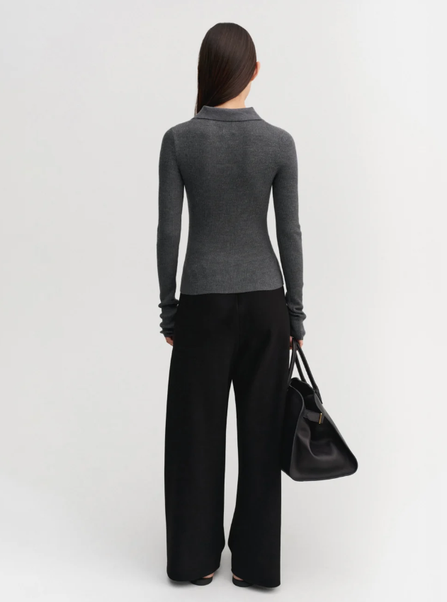 Jules Rib Top - grey