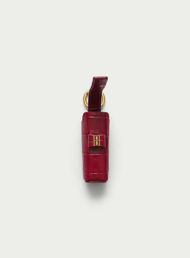 Vera Lipstick Croco leather case - Red Dahlia