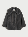 Vela faux fur jacket - Brushed Grey