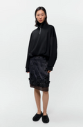 EMBELLISHED SKIRT - BLACK