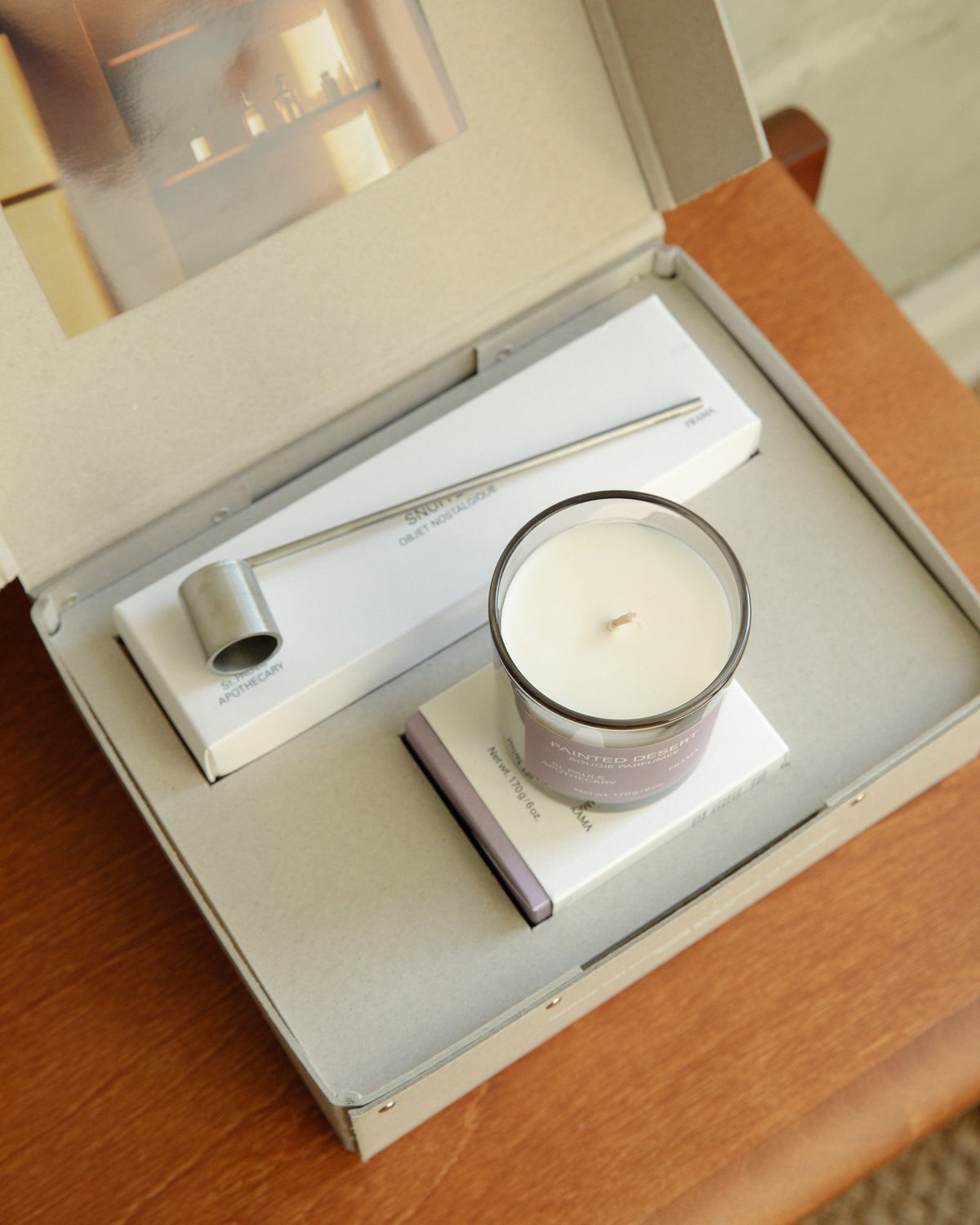 Gift Box: Scented Candle + Snuffer -  Painted Desert