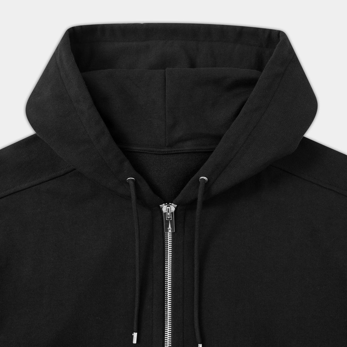 UNIFORM ZIP HOODIE - Black