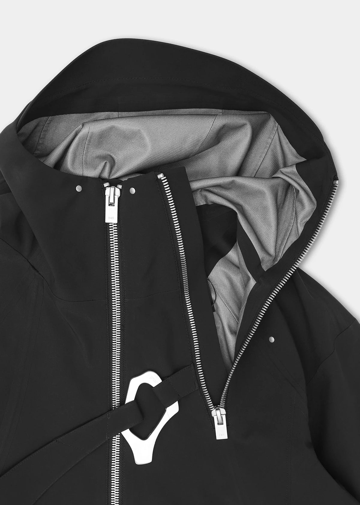 MOIRE TECHNICAL JACKET - Black