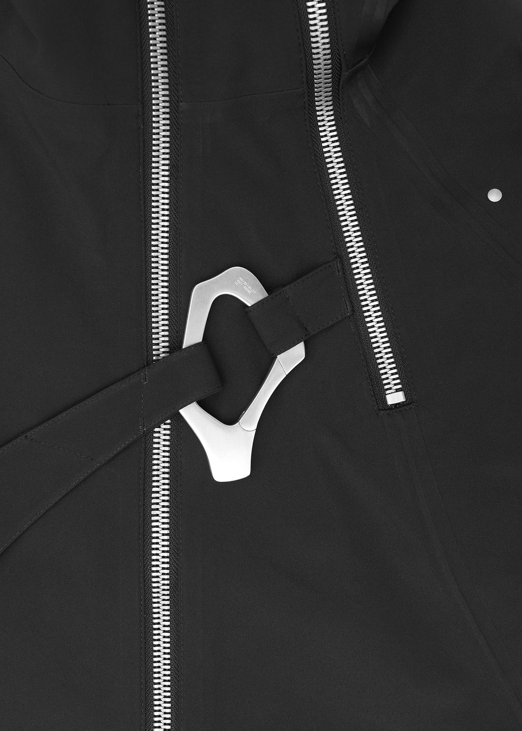 MOIRE TECHNICAL JACKET - Black