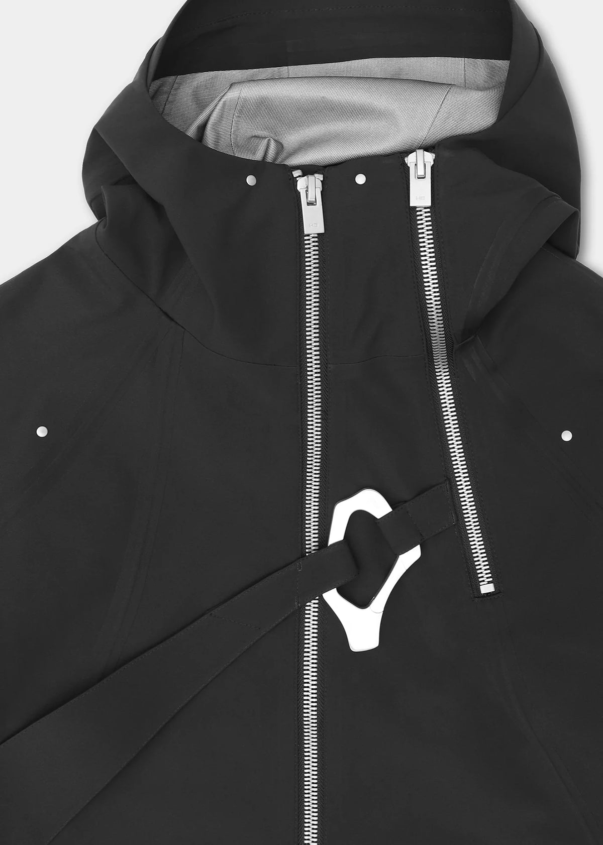 MOIRE TECHNICAL JACKET - Black