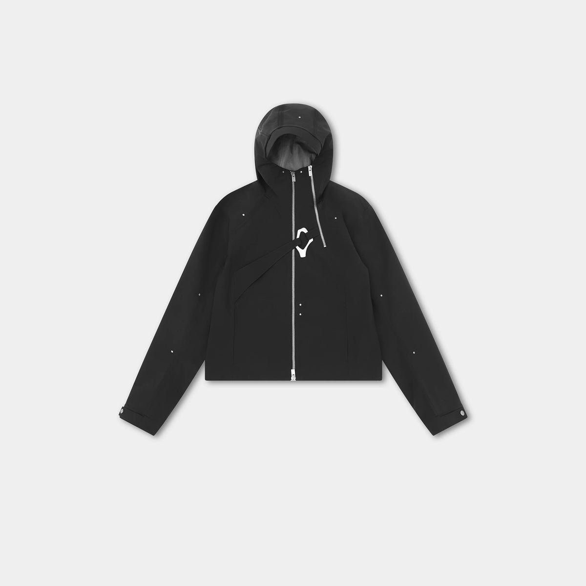 MOIRE TECHNICAL JACKET - Black