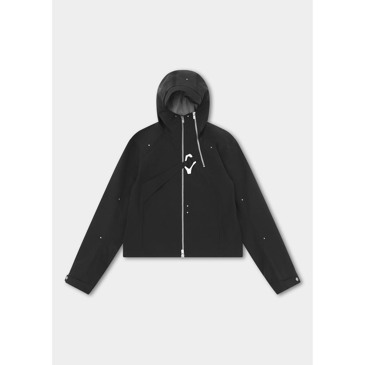 MOIRE TECHNICAL JACKET - Black