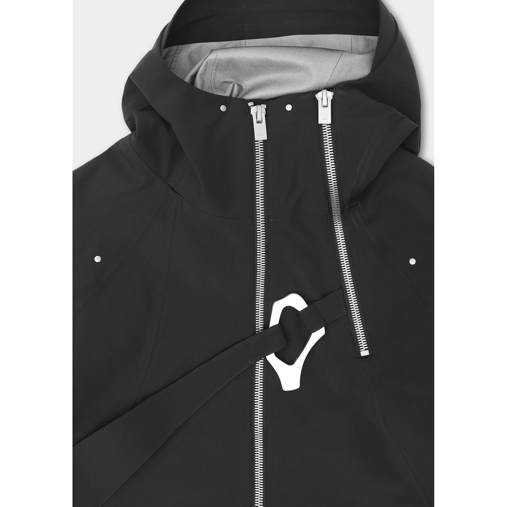 MOIRE TECHNICAL JACKET - Black