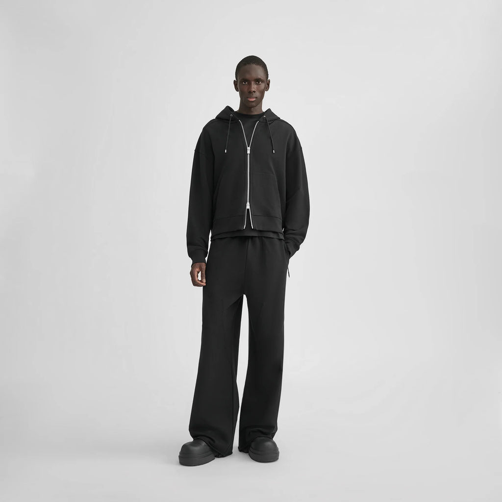 UNIFORM ZIP HOODIE - Black